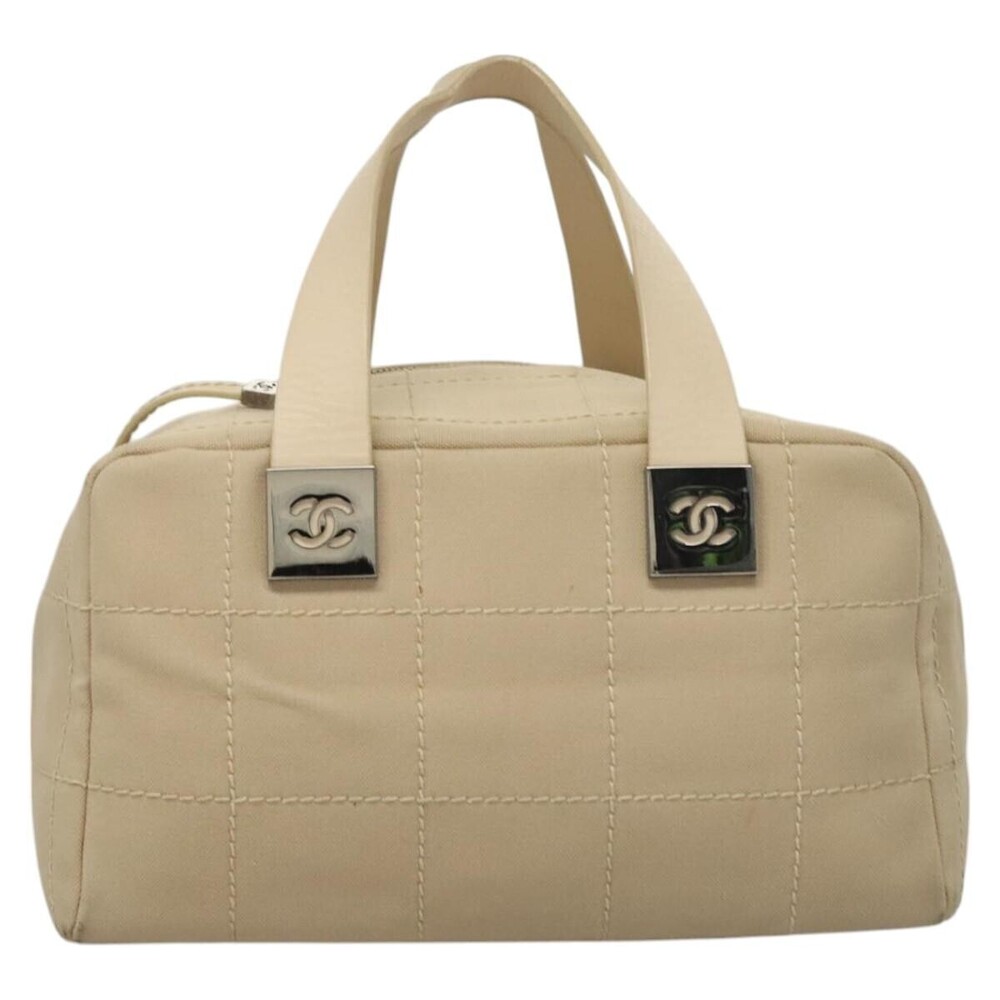 Chanel Chocolate Bar CC Bowler Canvas